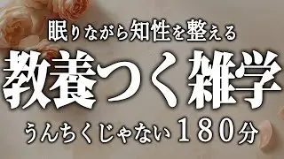 【睡眠導入】雑談上手な人が密かに知っている教養雑学【女性朗読】