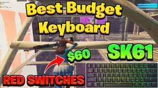 The New Best Budget 60% Keyboard in Fortnite! (SK61 Gateron Optical Red Switches)
