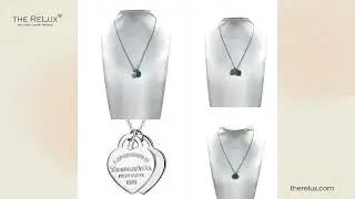 Tiffany & Co  'Return To Tiffany' Enamel Double Heart Tag Pendant Necklace | The Relux