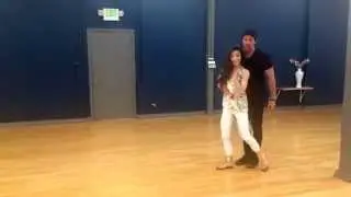 Meryl and Maks rehearsal