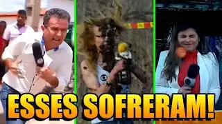 Rep&oacute;rteres que se Deram MUITO MAL Ao Vivo!
