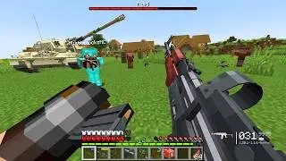 We Joined the PILLAGER ARMY to Destroy This Village! (Modern Guns) 💣🔫