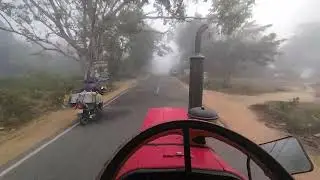 deep fhog tractor fhull speed driving 🔥🔥 | road King Mahindra tractor | Mahindra tractor speed 🔥🔥🔥