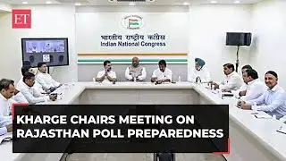 Rajasthan elections 2023: Mallikarjun Kharge holds meeting with state leaders over Gehlot-Pilot feud