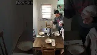 setting the table with an italian