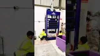 Used Clothing Baler Press Machine