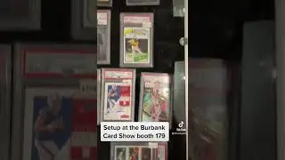 Setup at the Burbank Card Show #sportscards #cardshows #cards