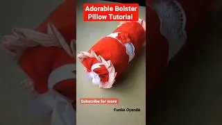 How To Make Cute Bolster Pillow or Neck roll  #shorts