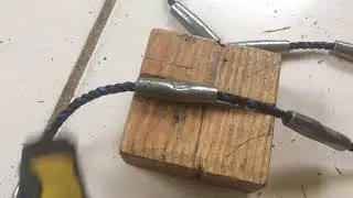 Making cast net : Loading Lead line