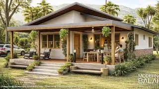 Simple Life in a Farmhouse 3-Bedroom Tiny House Design Idea | 8x12 Meters