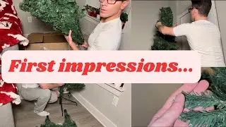 Unboxing and first impressions of the Vienna 9ft Prelit Slim Artificial Christmas Tree with 1455