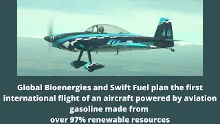 Global Bioenergies: 1st international flight W/ aviation gasoline made from 97%+ renewable resources
