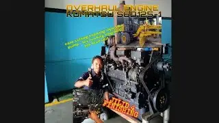 Cara setting derajat teaming injection pump & tes running Engine KOMATSU S6D125-1 #FinalOverhaul