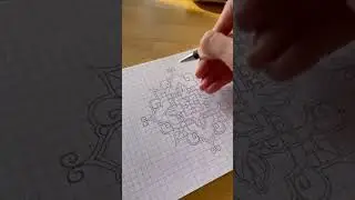 Creating a Grid Mandala. #mandala #mandalaart #mandalaartist #sacredgeometry #alisonrussellart