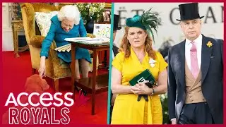 Queen Elizabeth's Dogs w/ Prince Andrew & Sarah Ferguson (Reports)