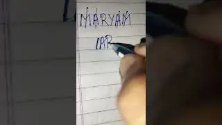 Maryam name logo/ #shorts #ytshorts #nameart #namedesign #maryamnamelogo