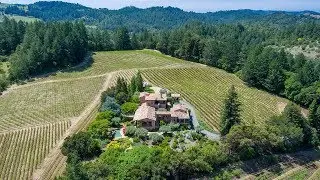 Stunning Hilltop Tuscan Villa Is One of Napa Valley's Most Prized Vineyard Estates!
