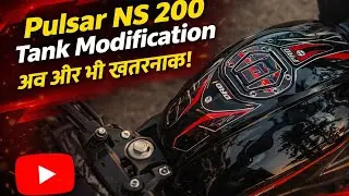 PULSAR NS 200 Tank Modification || and sticker modification n NS200 bs7 bike