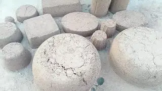 ASMR | Gritty red dirt floor  crumbling Super dusty crunchy | Sand cement asmr satisfying Crumble