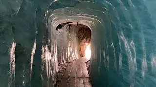 Eisgrotte Rhonegletscher Furka - Ice Cave Rhone Glacier Switzerland