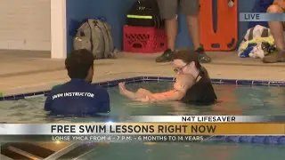 Lifesaver free swim lessons for Tucson kids at Lohse Family YMCA