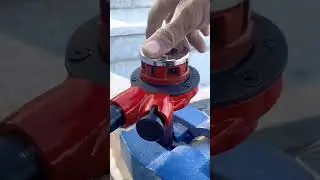 Effortless Steel Pipe Cutting for Beginners #shorts #plumbing