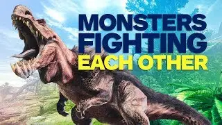 Monsters Fighting Each Other in Monster Hunter World Gameplay (4K)