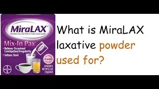 MiraLAX Mix In Laxative Powder for Gentle Relief, Stool Softener, 10 Count