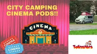 CAMPING with CINEMA pods you can SLEEP IN!