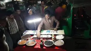 An Evening with a Street Hawker Selling Herbal Medicine Ispaghula in Naogaon, Bangladesh