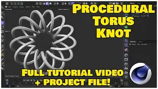 Create A Procedural Torus Knot With Formula Spline In Cinema 4D