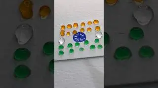 Indian🇮🇳Flower🌼#india flag colour mixing #art #satisfying #youtubeshorts #viralshorts #shorts