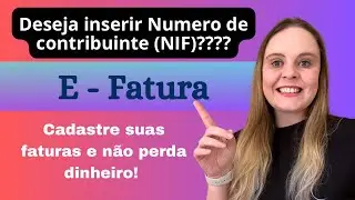 E-Fatura - você coloca o número do contribuinte (nif) nas suas faturas?