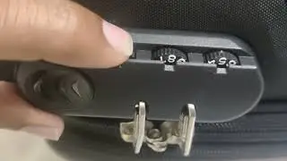 How to unlock luggage bag very easy | Travel bag lock open | american tourister luggage lock reset