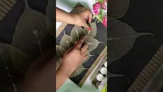 peepal leaves craft wall decor ideas #shorts #diy #viralshorts #ytshorts #shortsvideo #crafts