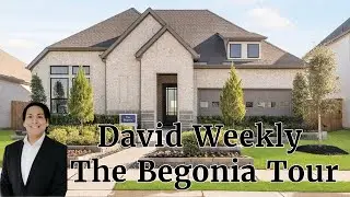 New Build Home Tour  - David Weekly Begonia Model Home in Brookewater Community Rosenberg, Texas