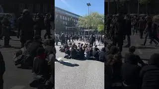 Dortmund | Sitzblockade der Antifa bei der Demonstration &bdquo;Gemeinsam f&uuml;r Deutschland&ldquo; #news #police