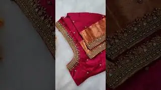 Aari work neck design🔥#aariwork#aariblousework#blousedesign#blousemodel#handworkblousedesign#design