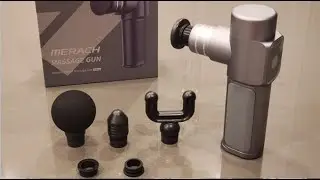 Merach Massage Gun Handheld Mini Percussion Device Professional Deep Tissue Massage Gun Review