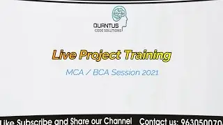Join Online Classes Live Project Training MCA | BCA Student | Project Certificate #ProjectTraining