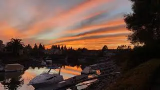 Napa Sunset. #Napa #waterfronthomes #realtortips #realtor #NapaValley #NapaRiver #LosCarneros