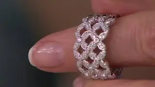 Affinity Diamond Necklace Or Ring, Sterling on QVC