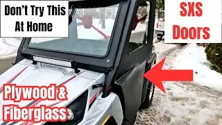 Самодельные двери для квадроцикла Side-by-Side из фанеры и стекловолокна, чтобы закрыть мой 15-ле...
