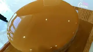 كلاصاج كراميل لامع وشفاف وناجح مليوووون بالمئة وبمقادير مضبوطة👌 لا يفووتكم/glaçage caramel miroir