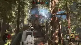 Star Wars Battlefront 1- Gilbertron & I Use the Bryar Pistol  in Walker Assault