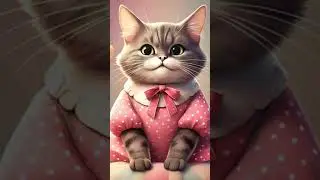 Cat dress ai animated videos #catdress