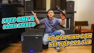 PROEL FREE ONE X Đ&Aacute;NH STEREO - BỘ D&Agrave;N TINH GỌN KẾT HỢP LOA SUB!