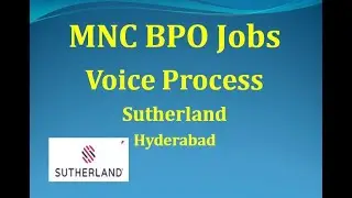 Call Center Jobs in Hyderabad | Sutherland Company | No need Graduation | Voice Process|ThatsUpload|
