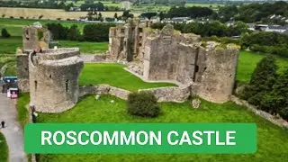 Roscommon Castle-South. A dramatic and imposing thirteenth Century Norman Castle.