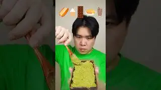 EAT ANYTHING WITH KNAFEH PISTACHIO ACCORDING EMOJI #asmr #mukbang